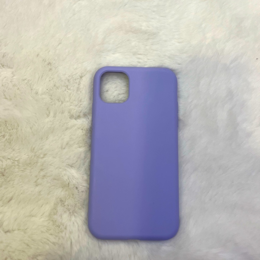 iPhone 11 purple colored silicone case